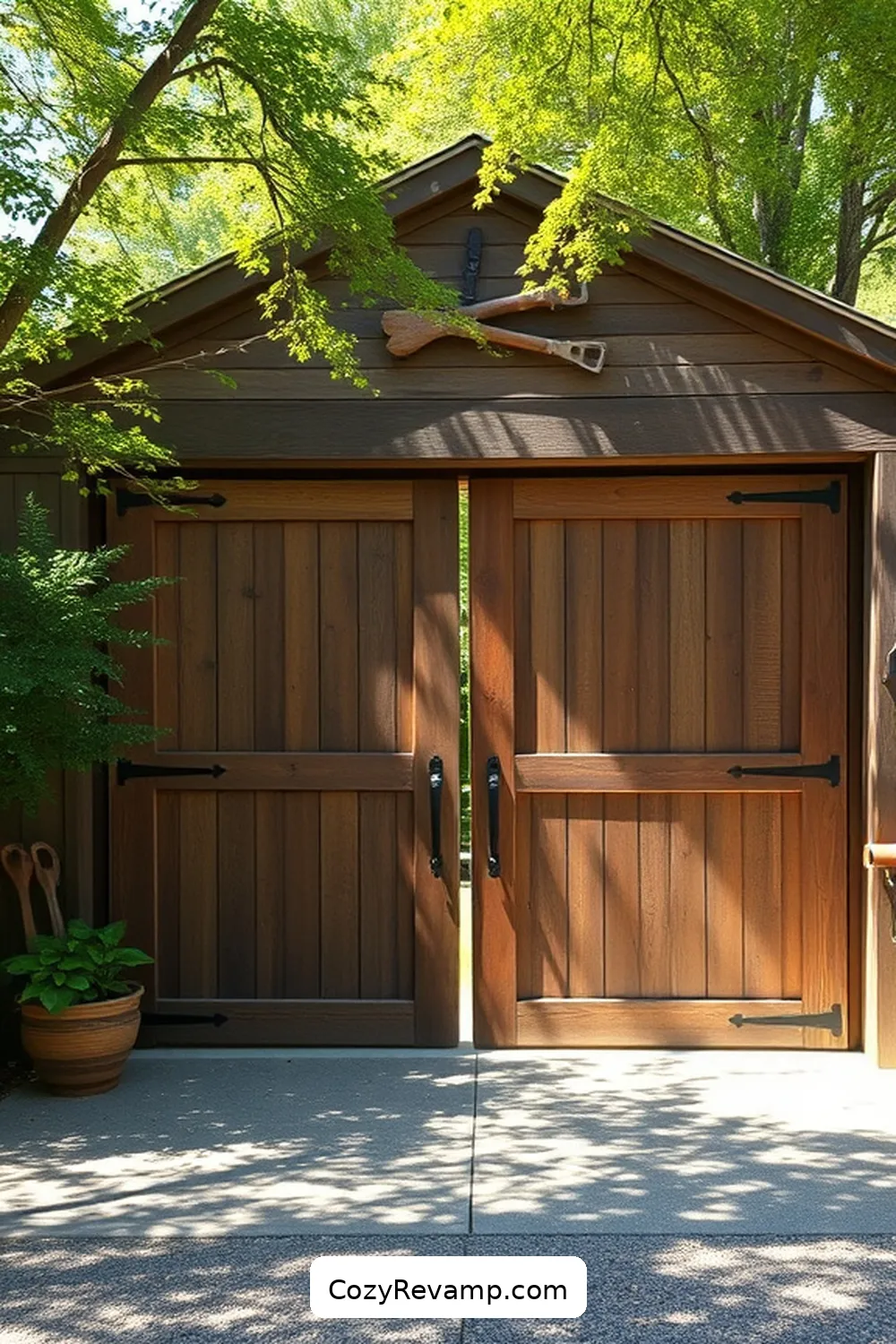 Stunning Rustic Garage Designs Featuring Reclaimed Materials 6 Incorporating Barn Doors for a Charming Entrance for Stunning Rustic Garage Designs Featuring Reclaimed Materials