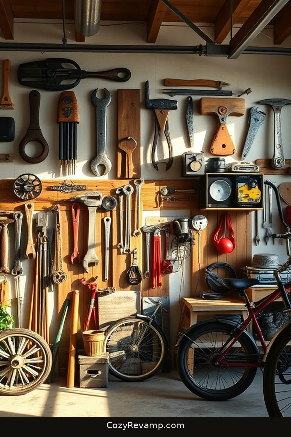 Stunning Rustic Garage Designs Featuring Reclaimed Materials 10 Unique Wall Art Made From Repurposed Elements for Stunning Rustic Garage Designs Featuring Reclaimed Materials