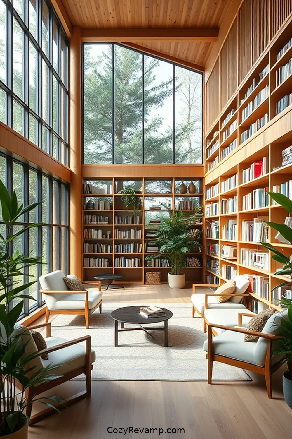 Key Features of Modern Scandinavian Libraries for Stunning Scandinavian Library Designs Featuring Bamboo Material