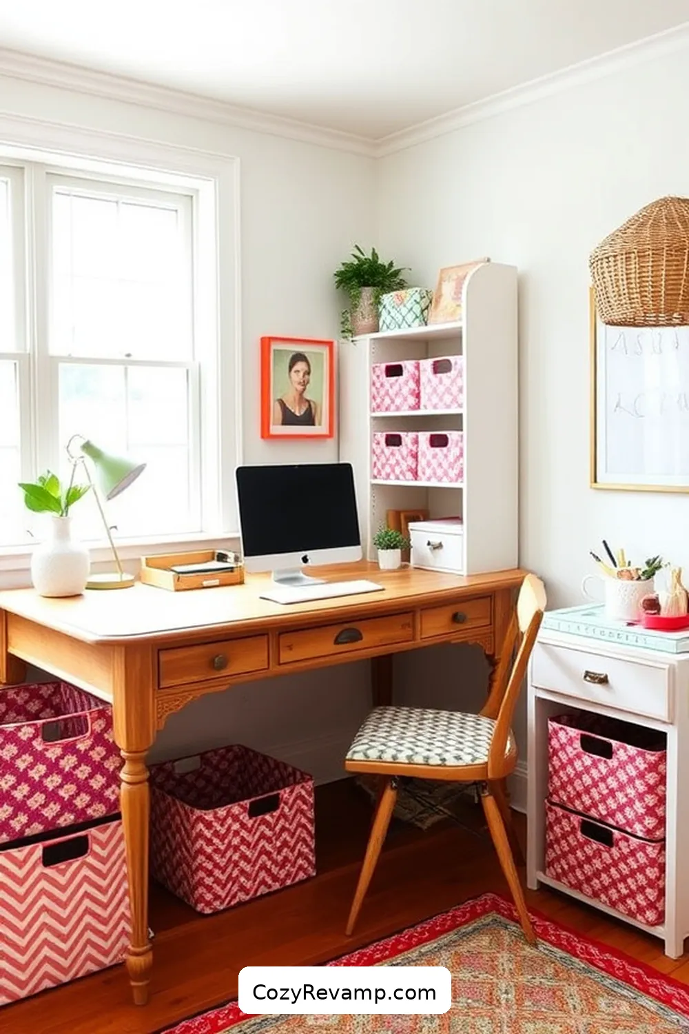 DIY Fabric Storage Solutions for Tips for Crafting a Modern Farmhouse Home Office With Upcycled Fabric Materials