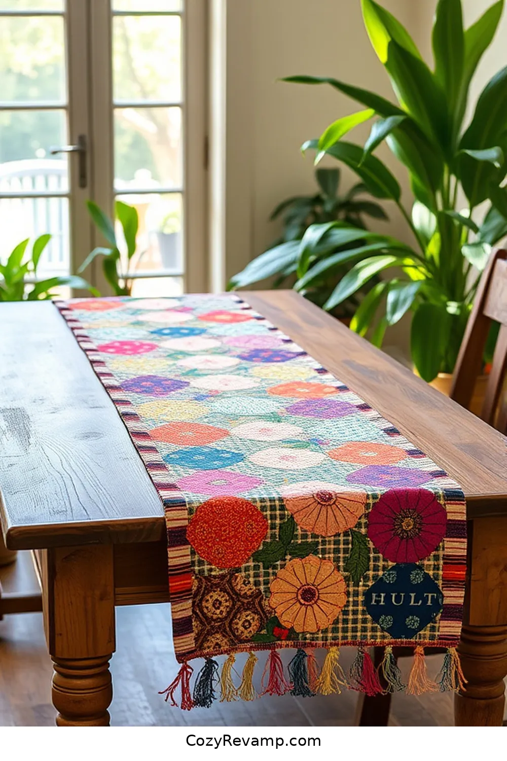 Designing a Unique Desk Runner for Tips for Crafting a Modern Farmhouse Home Office With Upcycled Fabric Materials