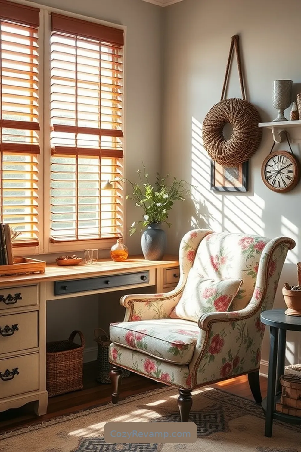 Reupholstering Furniture With Vintage Fabrics for Tips for Crafting a Modern Farmhouse Home Office With Upcycled Fabric Materials