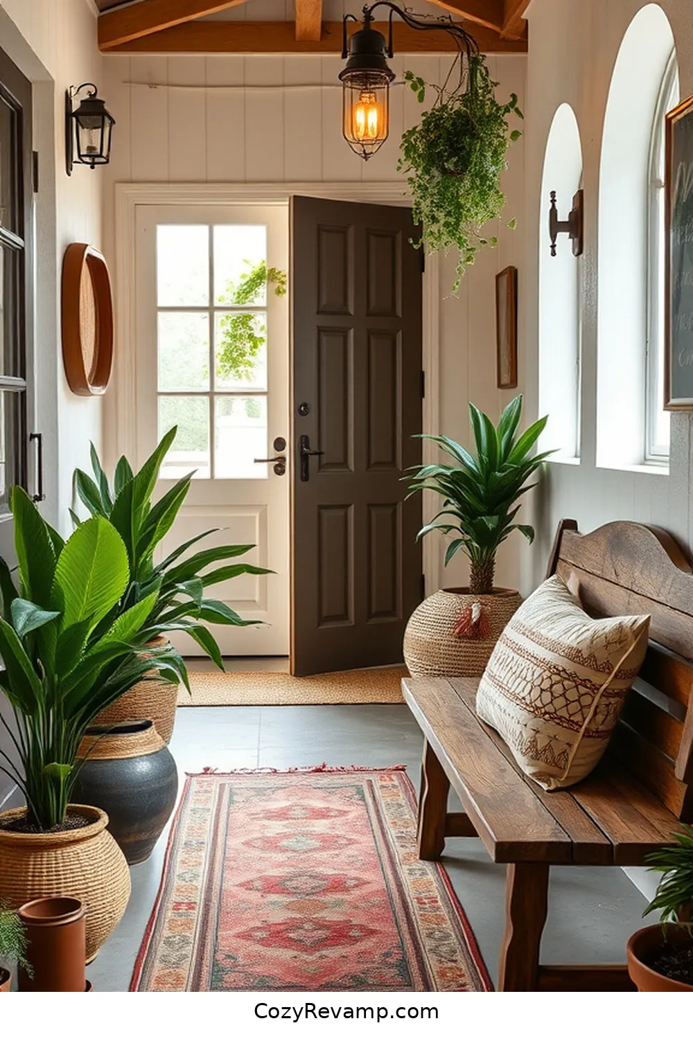 Creating a Cozy Seating Area for Transform Your Entryway to Bohemian Style With Organic Cotton Materials