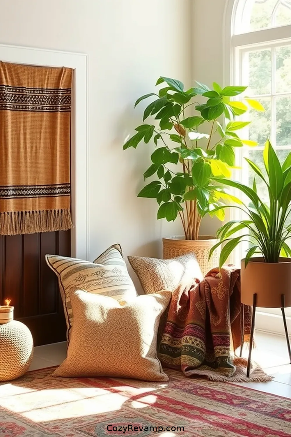 Selecting Cushions and Throws for Transform Your Entryway to Bohemian Style With Organic Cotton Materials