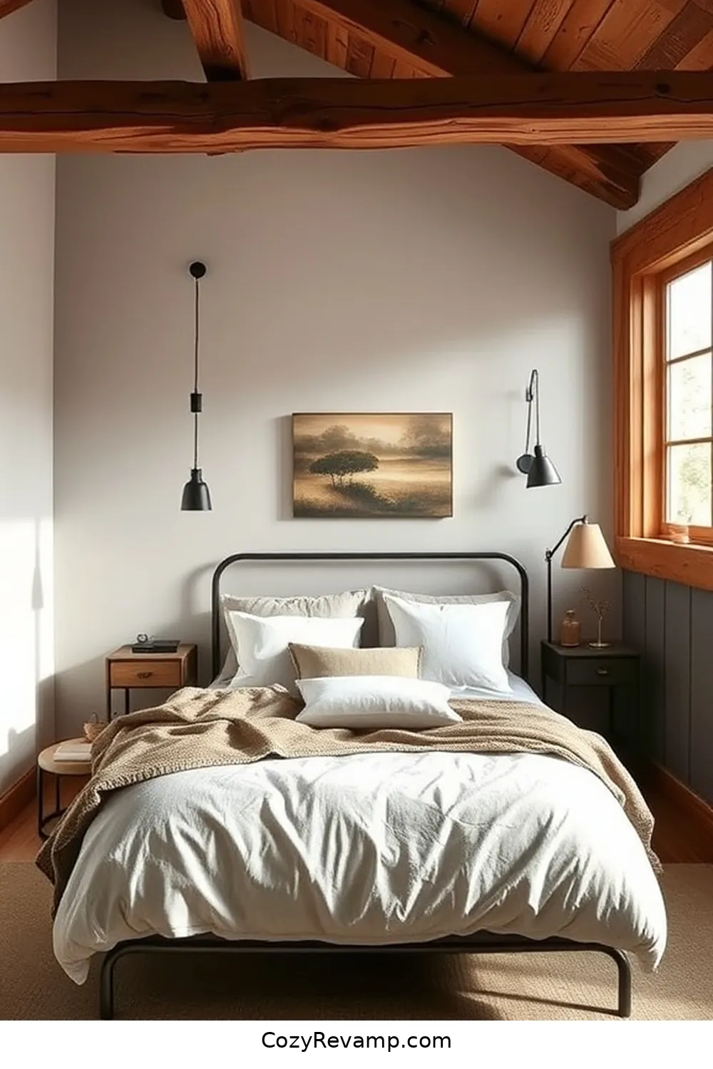Transform Your Rustic Bedroom With Natural Fibers and Materials 14 Balancing Modern and Rustic Elements for Transform Your Rustic Bedroom With Natural Fibers and Materials