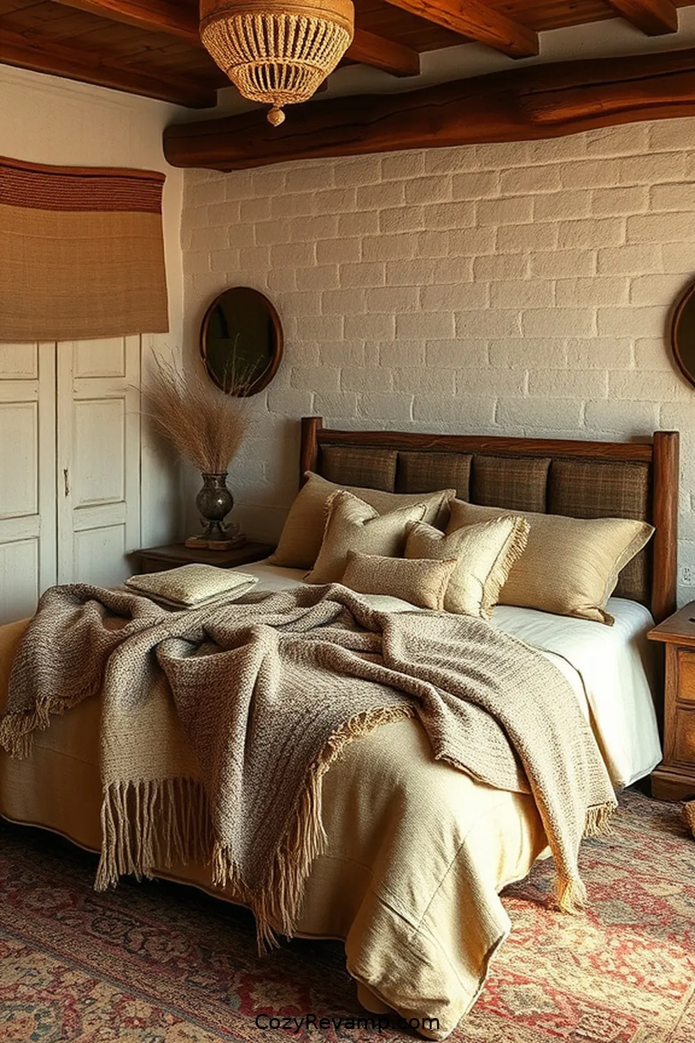 Transform Your Rustic Bedroom With Natural Fibers and Materials 13 Handmade Textiles: Unique and Personal for Transform Your Rustic Bedroom With Natural Fibers and Materials