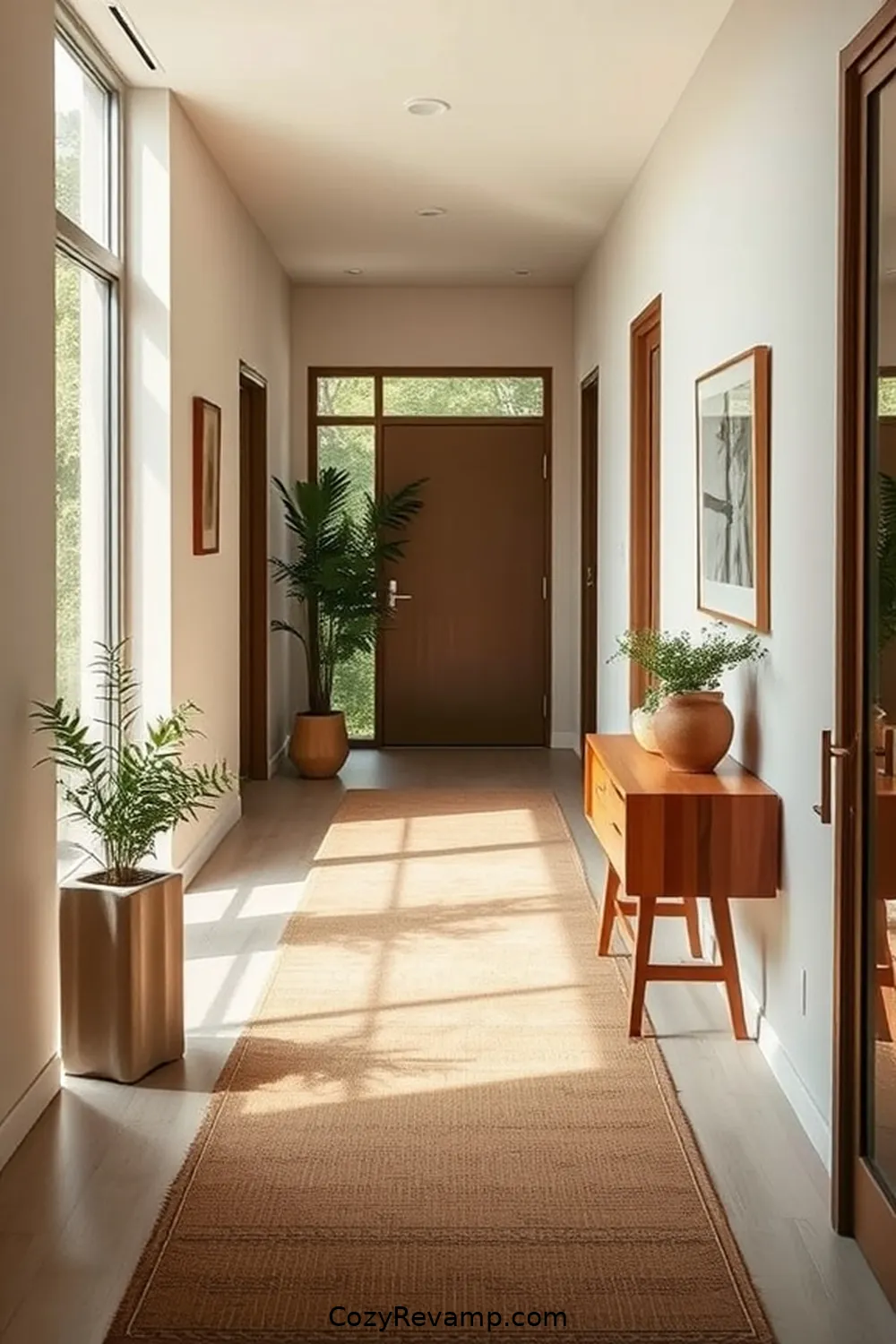 Harmonizing With Mid-Century Aesthetics for What Makes Organic Cotton Ideal for a Mid-Century Modern Hallway Material?