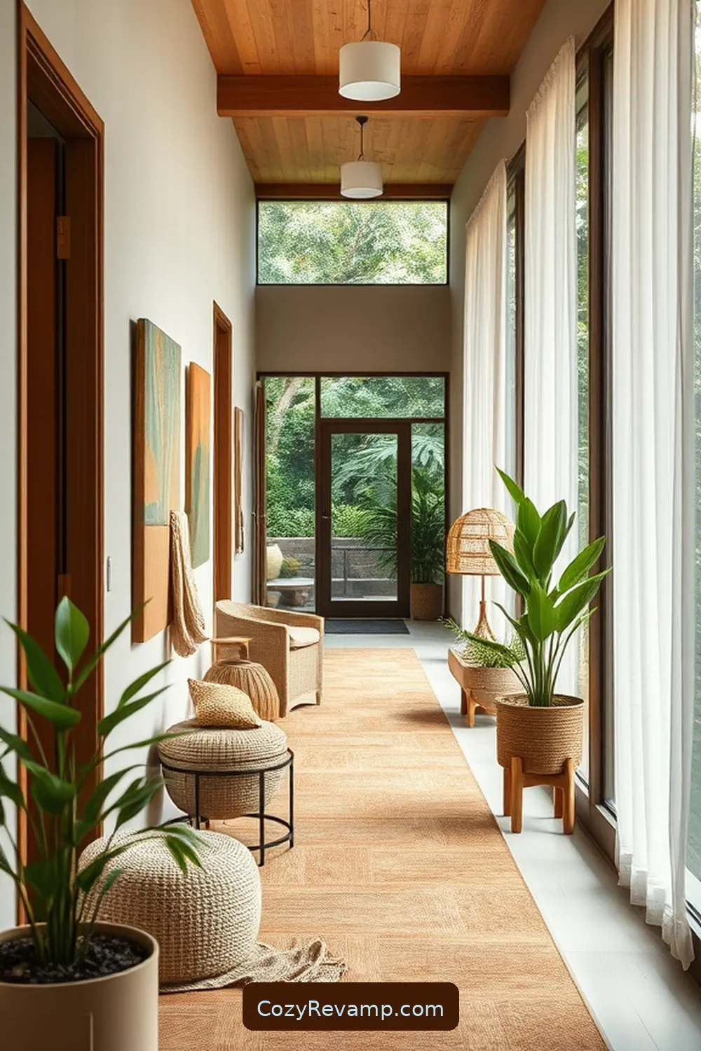 Sustainability Benefits of Organic Cotton for What Makes Organic Cotton Ideal for a Mid-Century Modern Hallway Material?