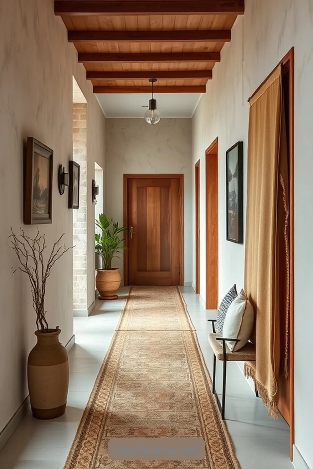 Textural Variety to Enhance Space for What Makes Organic Cotton Ideal for a Mid-Century Modern Hallway Material?