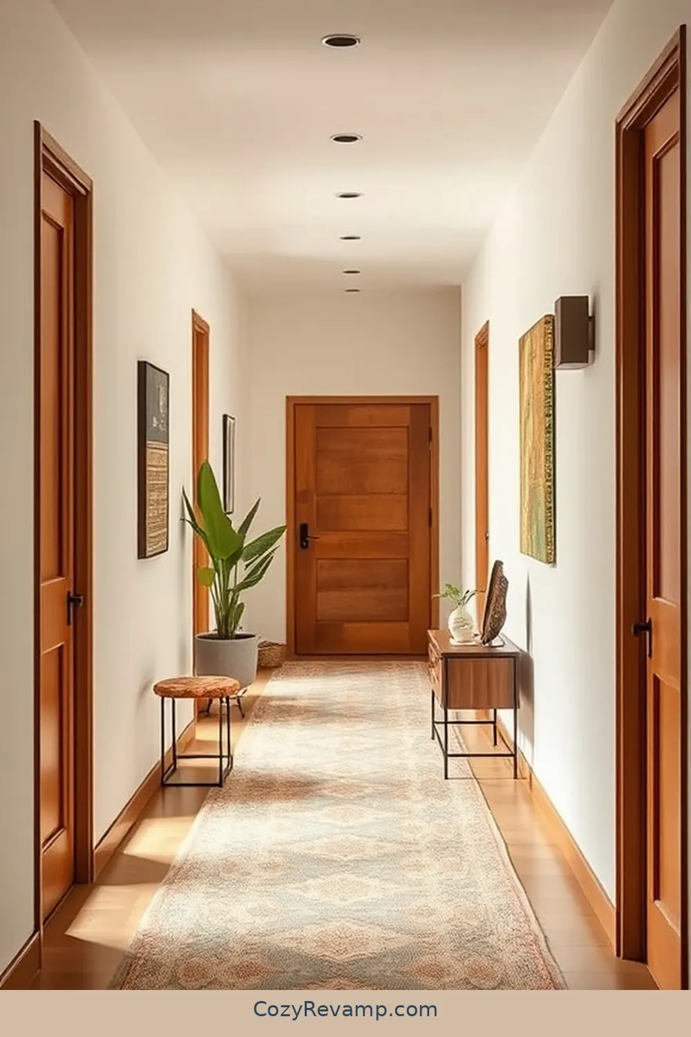 Versatile Color Palette for Mid-Century Design for What Makes Organic Cotton Ideal for a Mid-Century Modern Hallway Material?