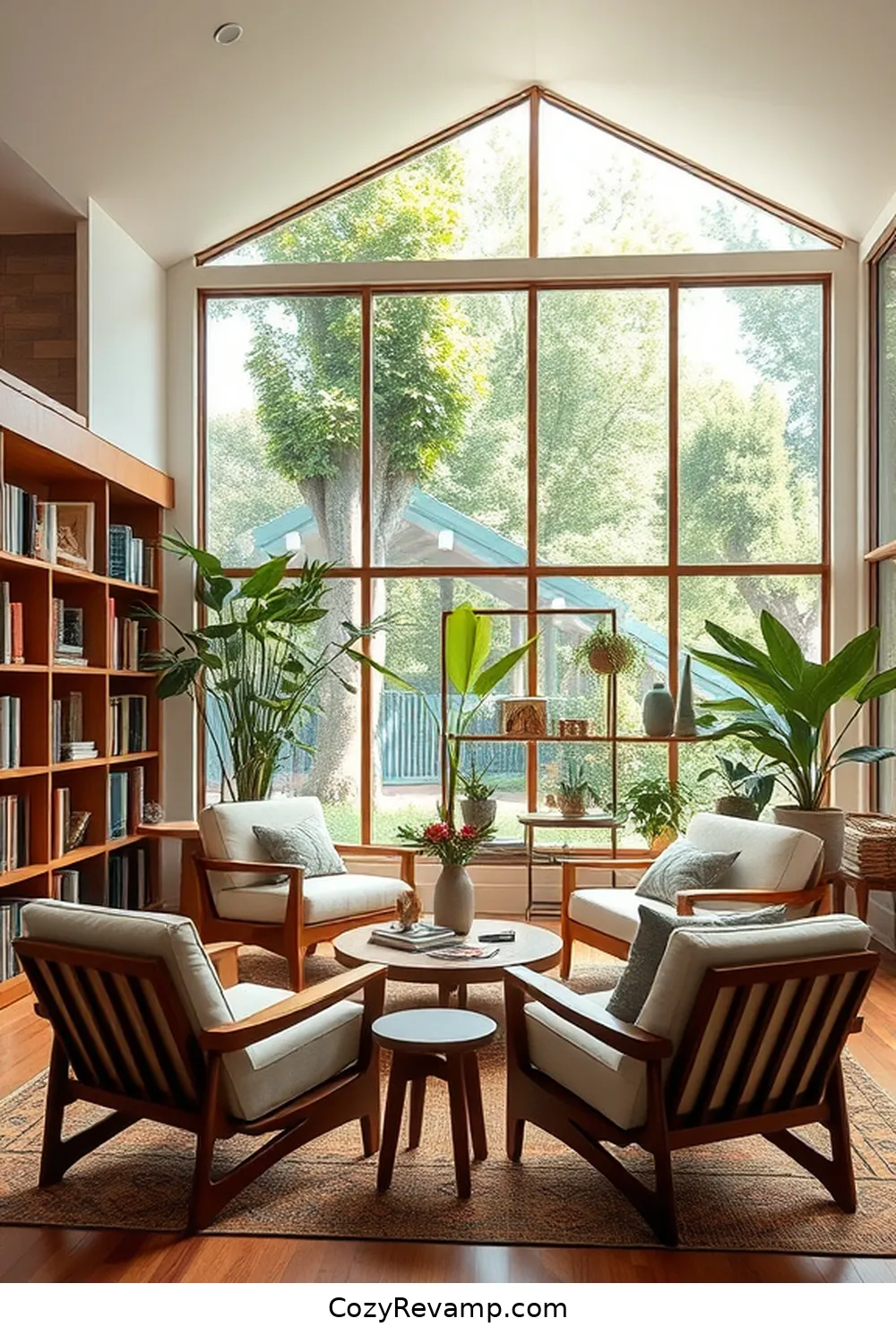 The Aesthetic Appeal of Mid-Century Modern Libraries for What Makes a Mid-Century Modern Library Stand Out With Organic Cotton Material?