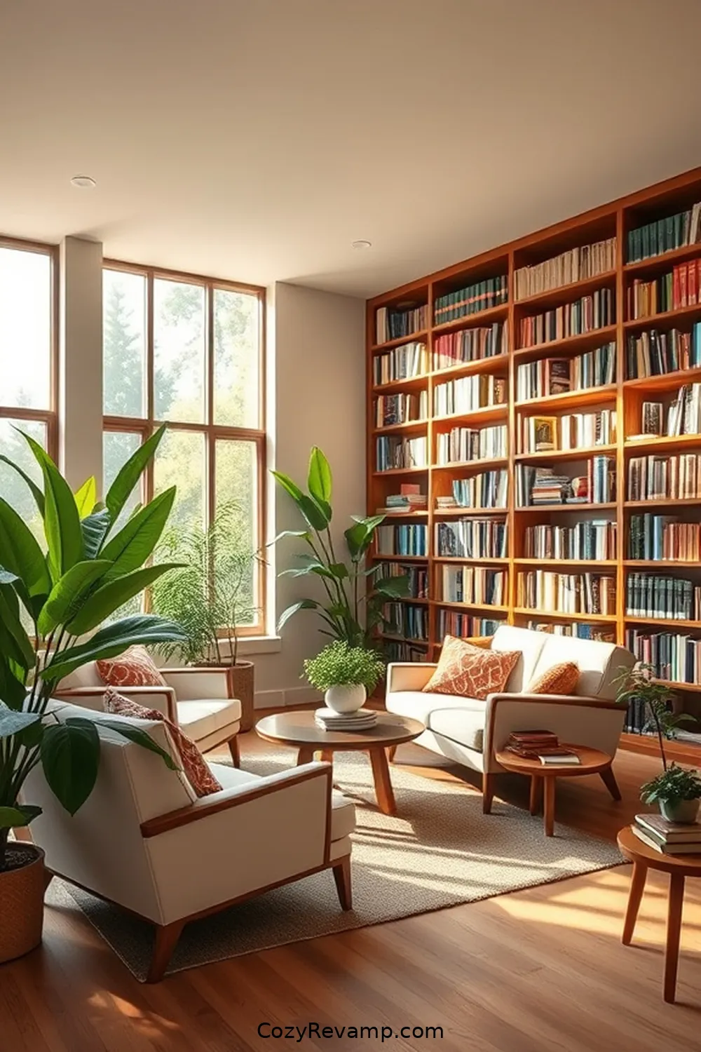 The Role of Organic Cotton in Sustainable Design for What Makes a Mid-Century Modern Library Stand Out With Organic Cotton Material?