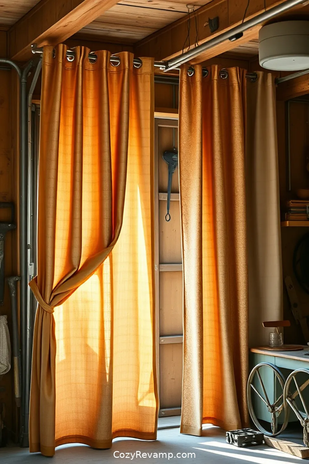 Eco-Friendly Garage Curtains and Shades for What Makes a Rustic Garage Stand Out With Organic Cotton Material?