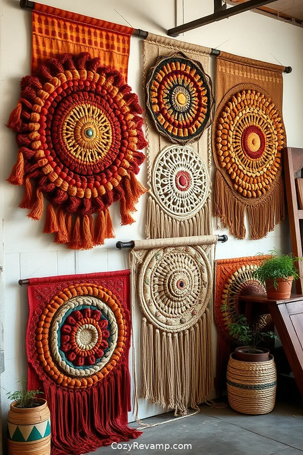 Wall Hangings and Art Made From Organic Cotton for What Makes a Rustic Garage Stand Out With Organic Cotton Material?