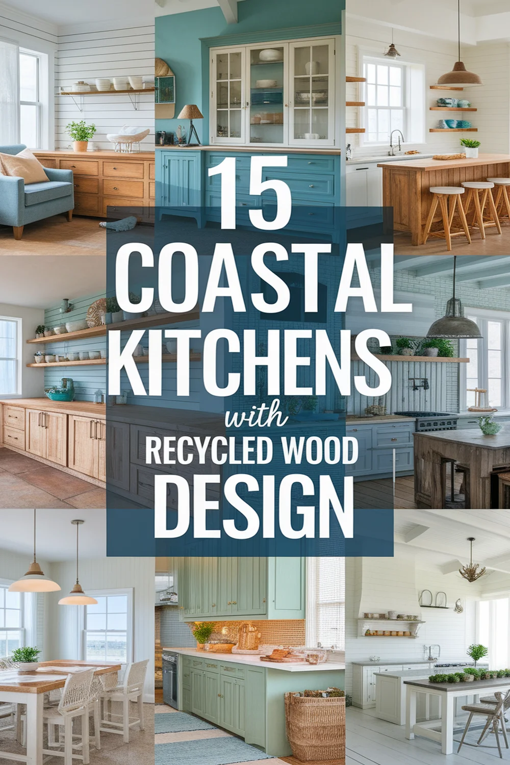 Image for: 15 Stunning Coastal Kitchen Designs Featuring Recycled Wood Material