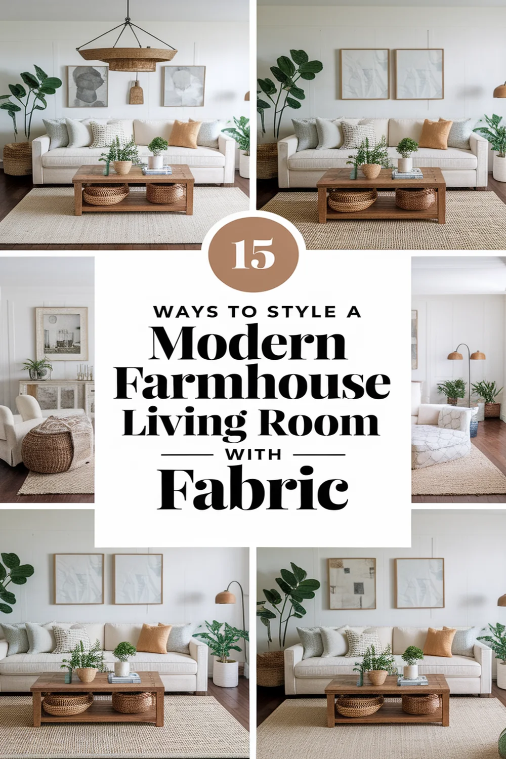 15 Ways to Style a Modern Farmhouse Living Room With Upcycled Fabric 1 Image for: 15 Ways to Style a Modern Farmhouse Living Room With Upcycled Fabric