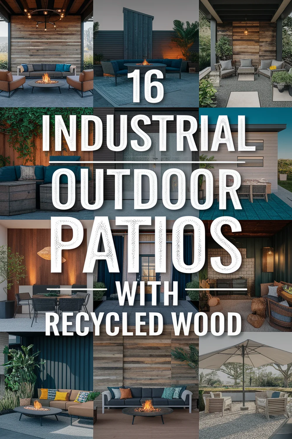 Image for: 16 Stunning Industrial Outdoor Patios With Recycled Wood Material