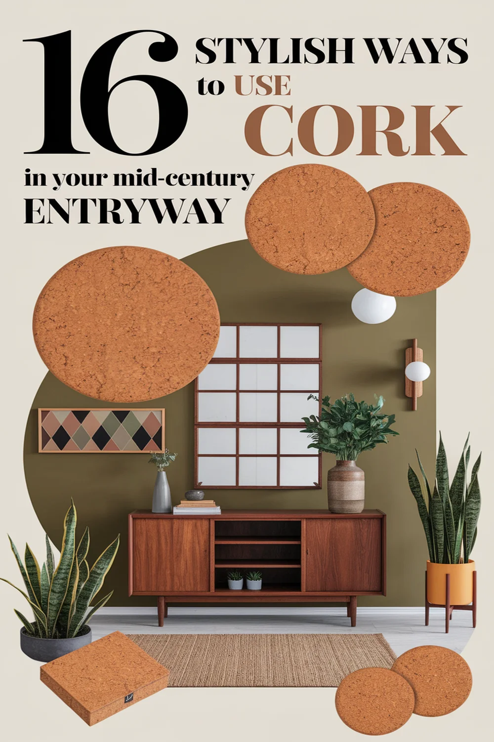 16 Stylish Ways to Use Cork Material in Your Mid-Century Modern Entryway 39 Image for: 16 Stylish Ways to Use Cork Material in Your Mid-Century Modern Entryway