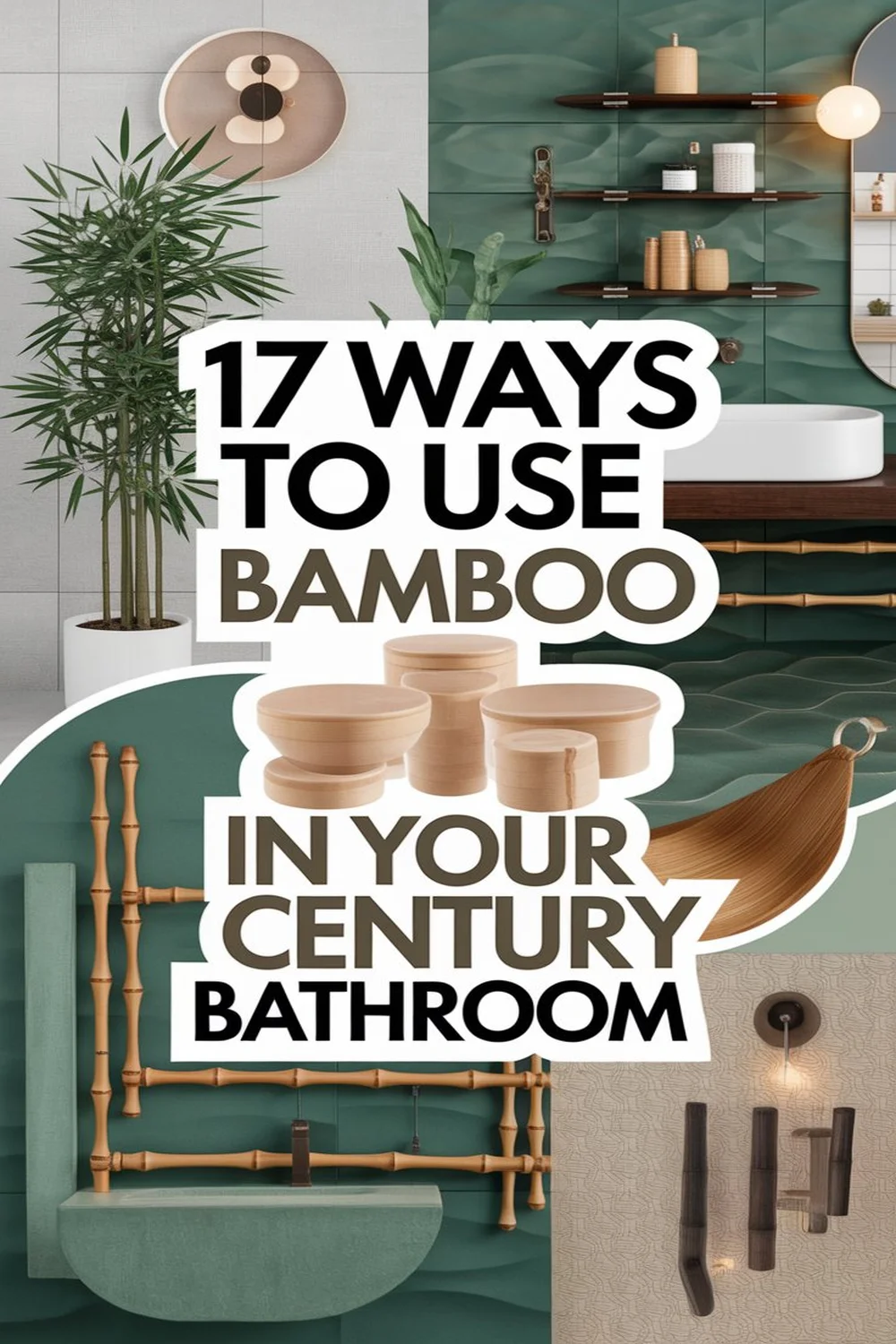 Image for: 17 Ways to Use Bamboo Material in Your Mid-Century Modern Bathroom