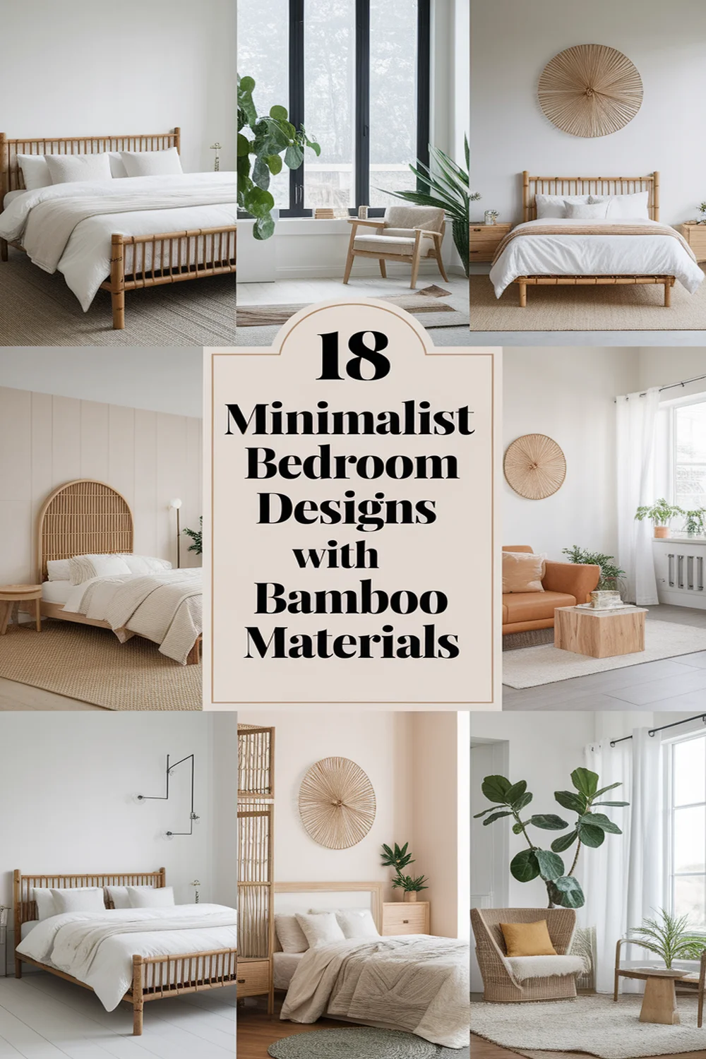 Image for: 18 Ways to Design a Minimalist Bedroom With Bamboo Material