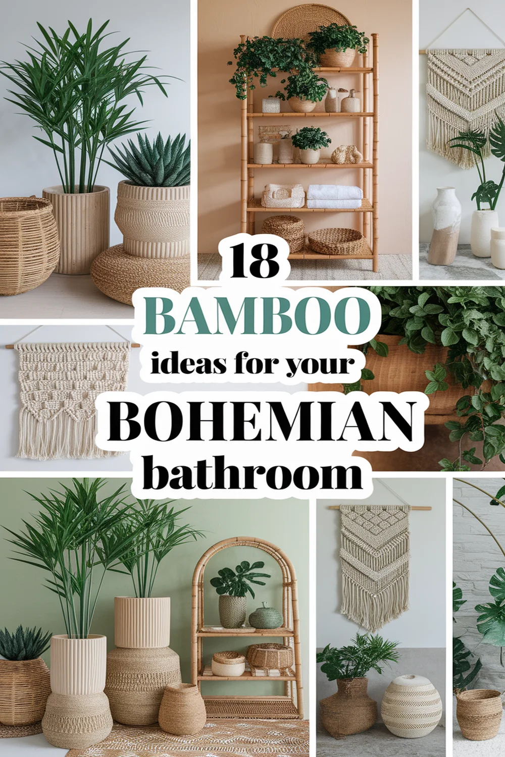 Image for: 18 Ways to Use Bamboo Material in Your Bohemian Bathroom