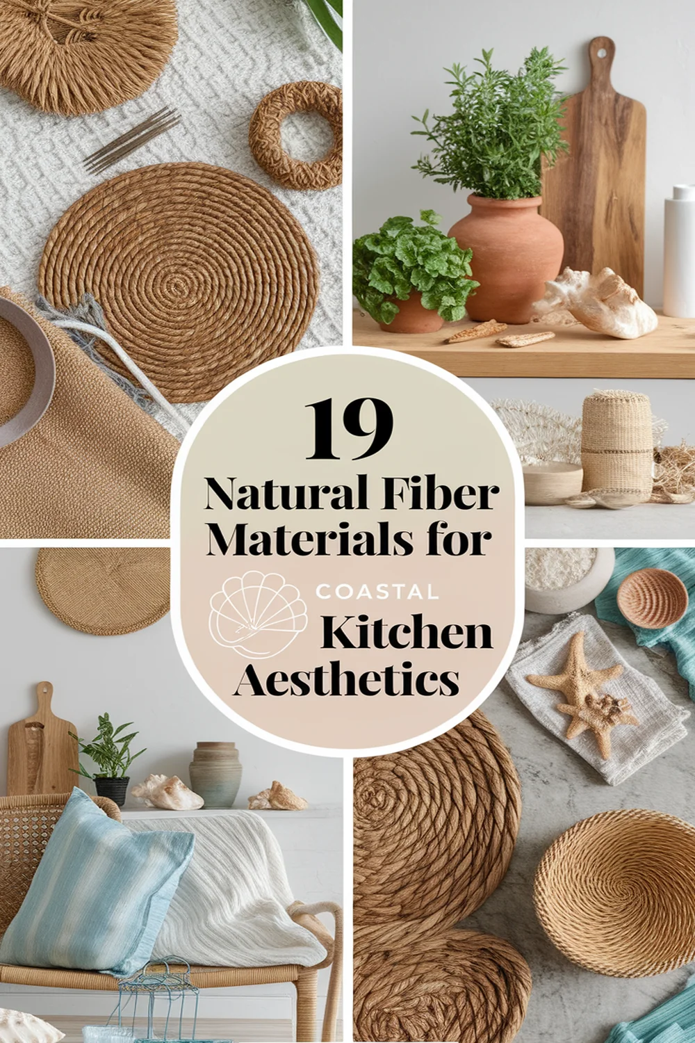 Image for: 19 Essential Natural Fiber Materials for Coastal Kitchen Aesthetics