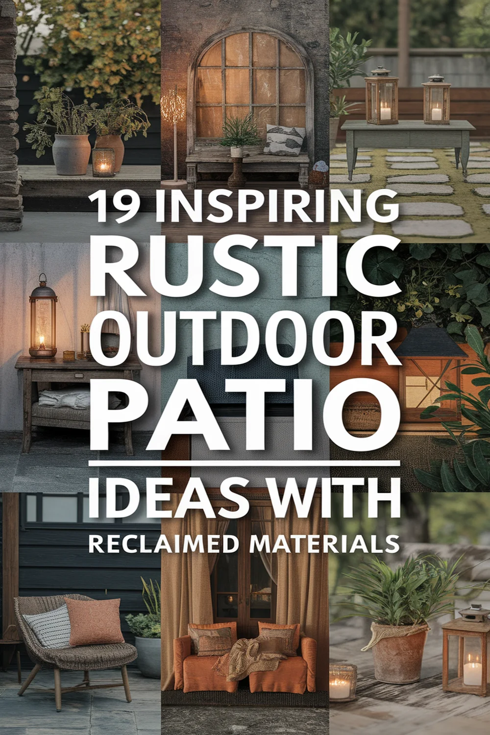 Image for: 19 Inspiring Ideas for Rustic Outdoor Patios With Reclaimed Materials