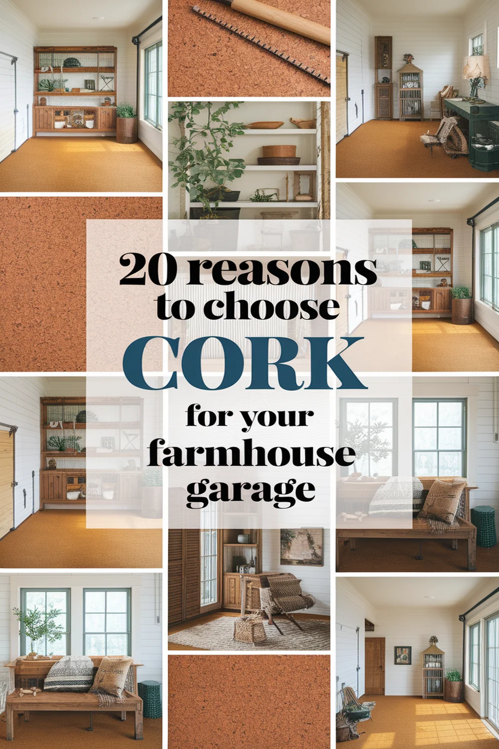 Image for: 20 Reasons to Choose Cork Material for Your Modern Farmhouse Garage