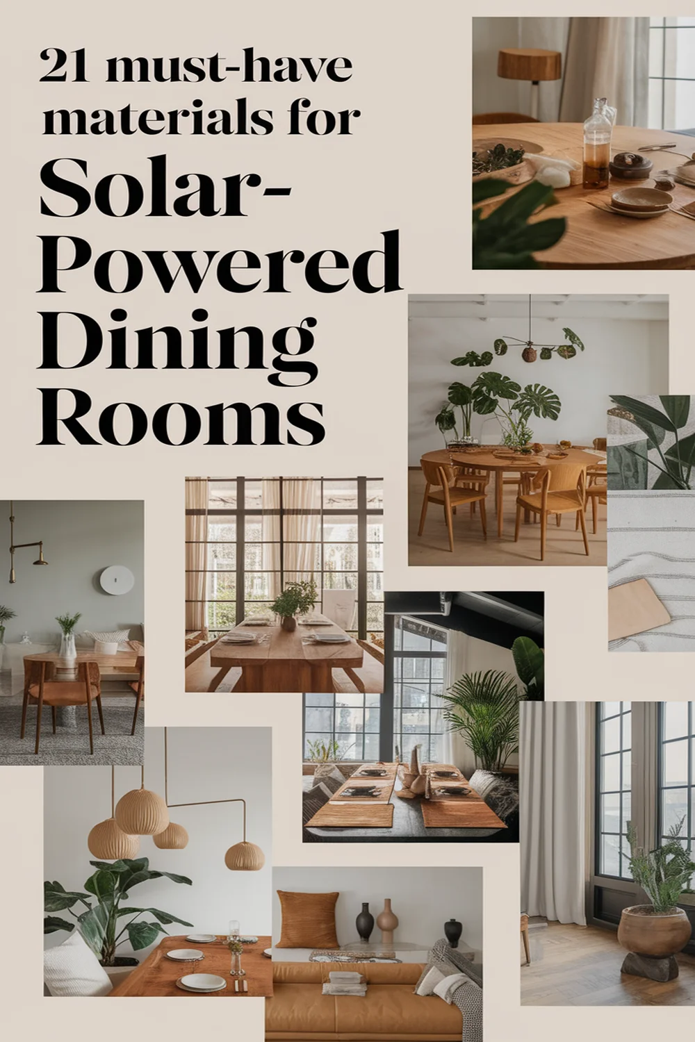 Image for: 21 Essential Materials for Mid-Century Modern Dining Rooms With Solar-Powered Lights