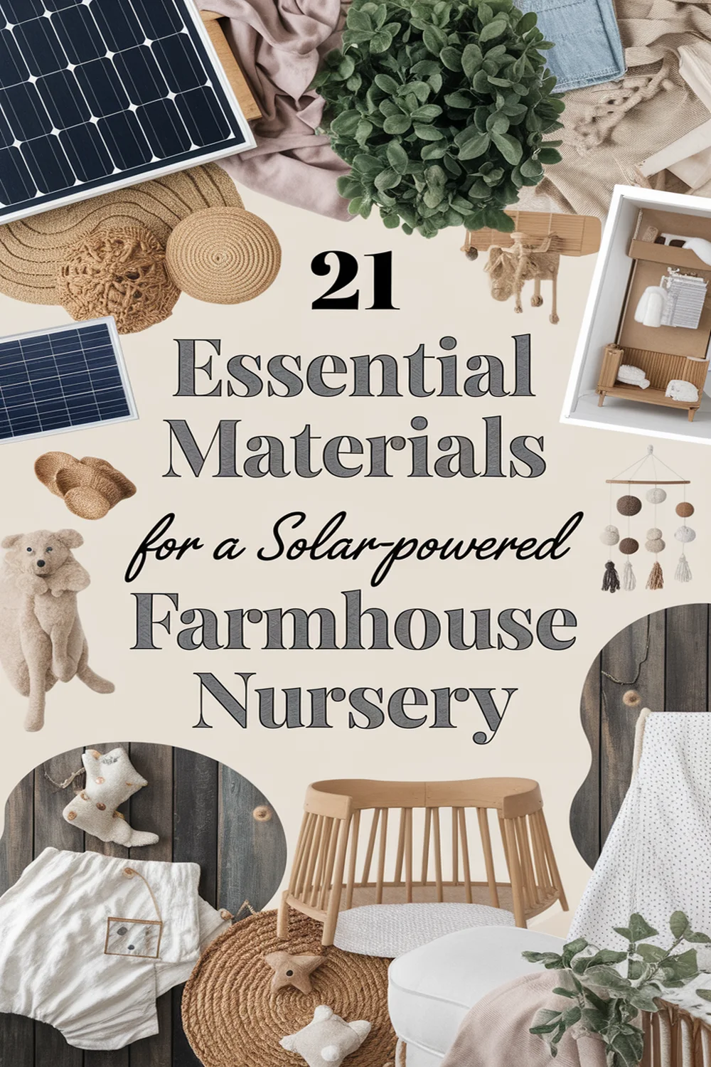 Image for: 21 Essential Materials for a Modern Farmhouse Nursery With Solar Powered Lights