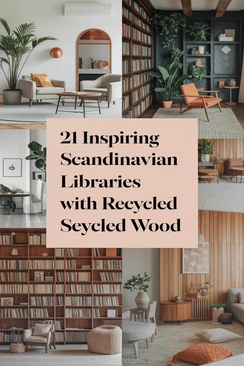 Image for: 21 Inspiring Scandinavian Libraries Featuring Recycled Wood Material