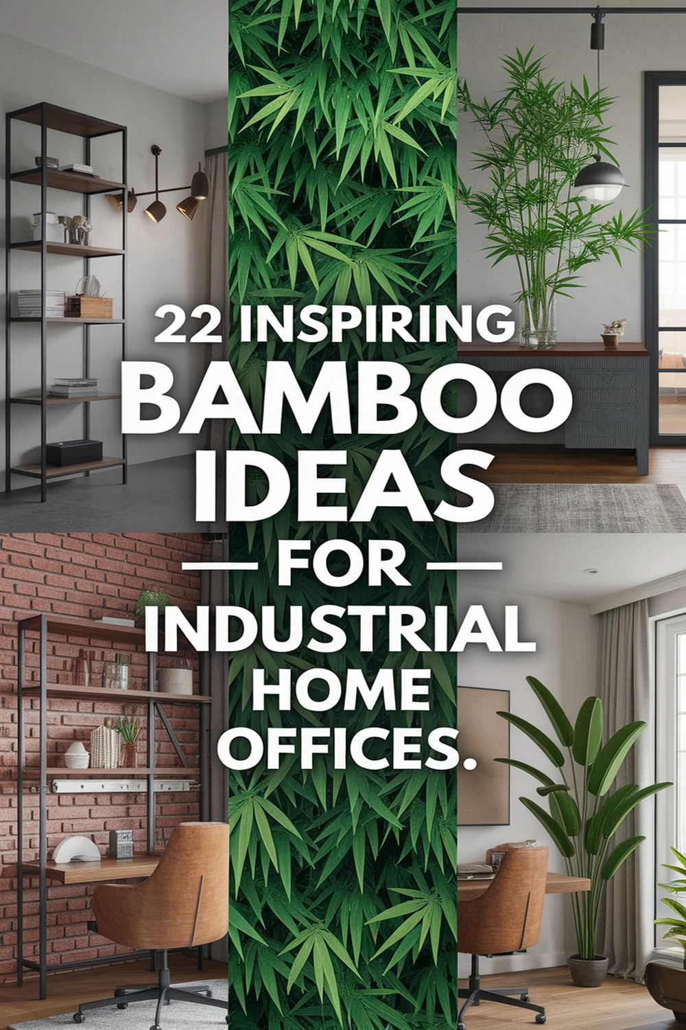 Image for: 22 Inspiring Ideas for Industrial Home Offices Featuring Bamboo Material