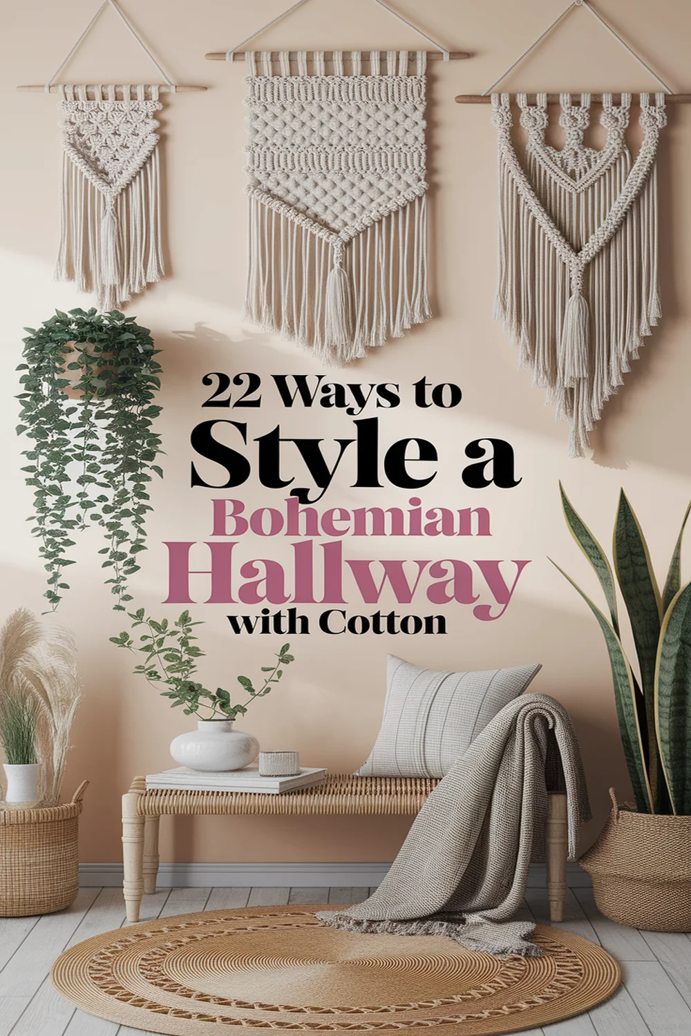 Image for: 22 Ways to Style a Bohemian Hallway With Organic Cotton Materials