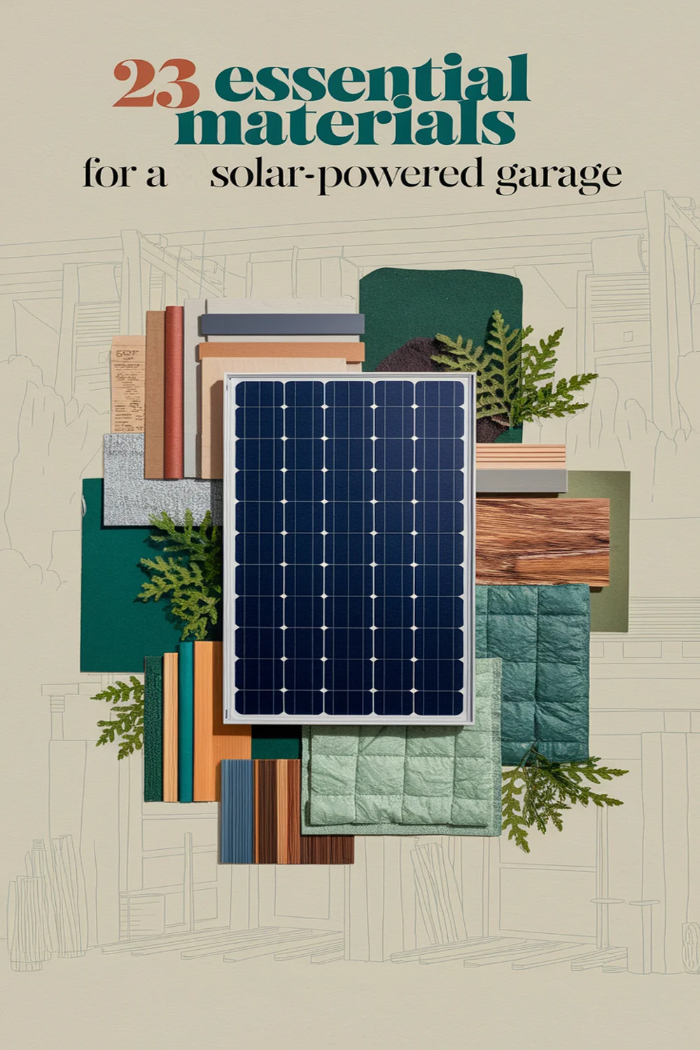 Image for: 23 Essential Materials for a Modern Farmhouse Garage With Solar-Powered Lights
