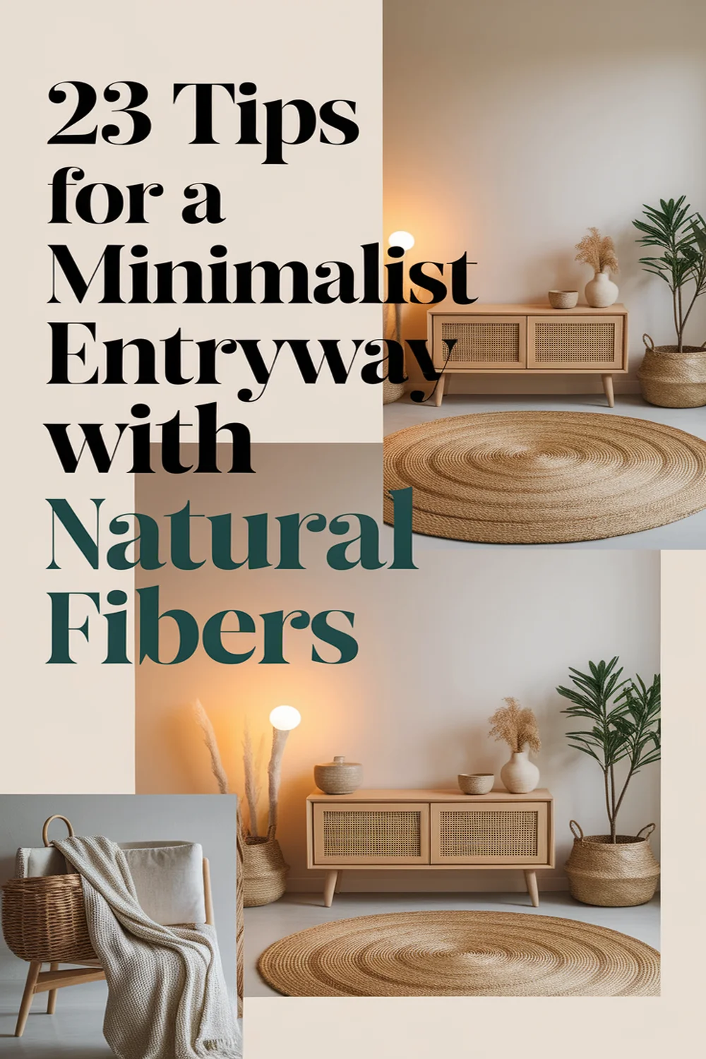 Image for: 23 Essential Tips for a Minimalist Entryway Featuring Natural Fibers