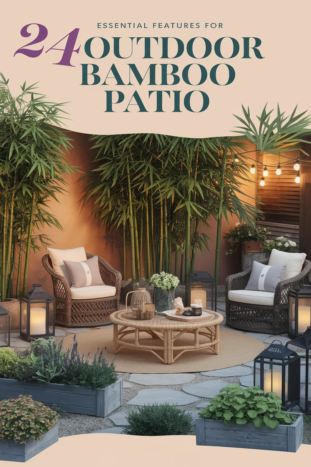 Image for: 24 Must-Have Features for an Industrial Outdoor Patio Using Bamboo Material