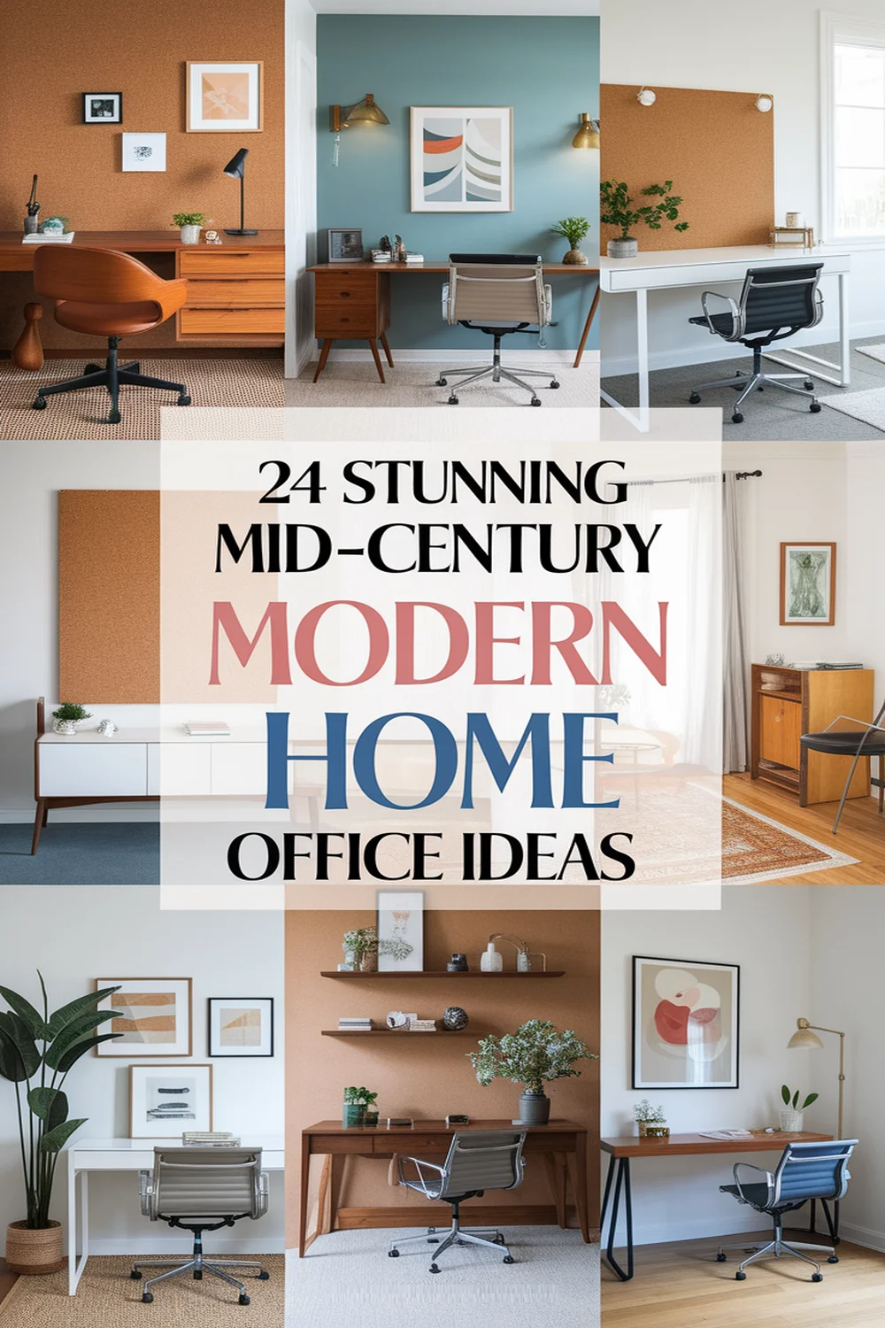 Image for: 24 Stunning Mid-Century Modern Home Office Ideas With Cork Material