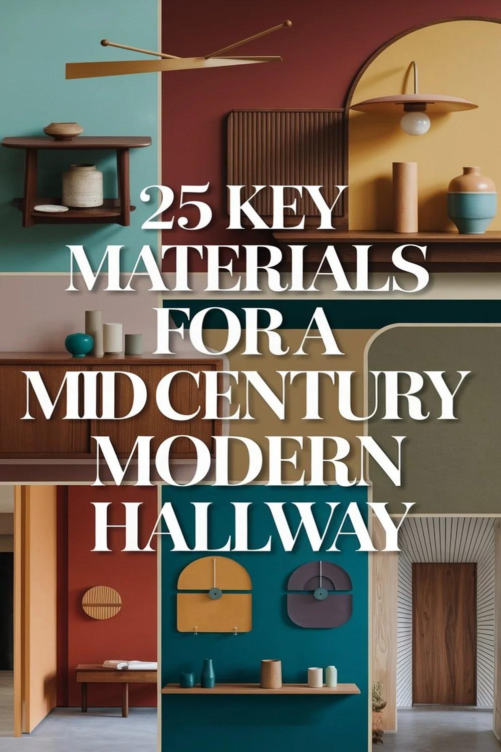 Image for: 25 Essential Materials for a Mid-Century Modern Hallway With Solar-Powered Lights