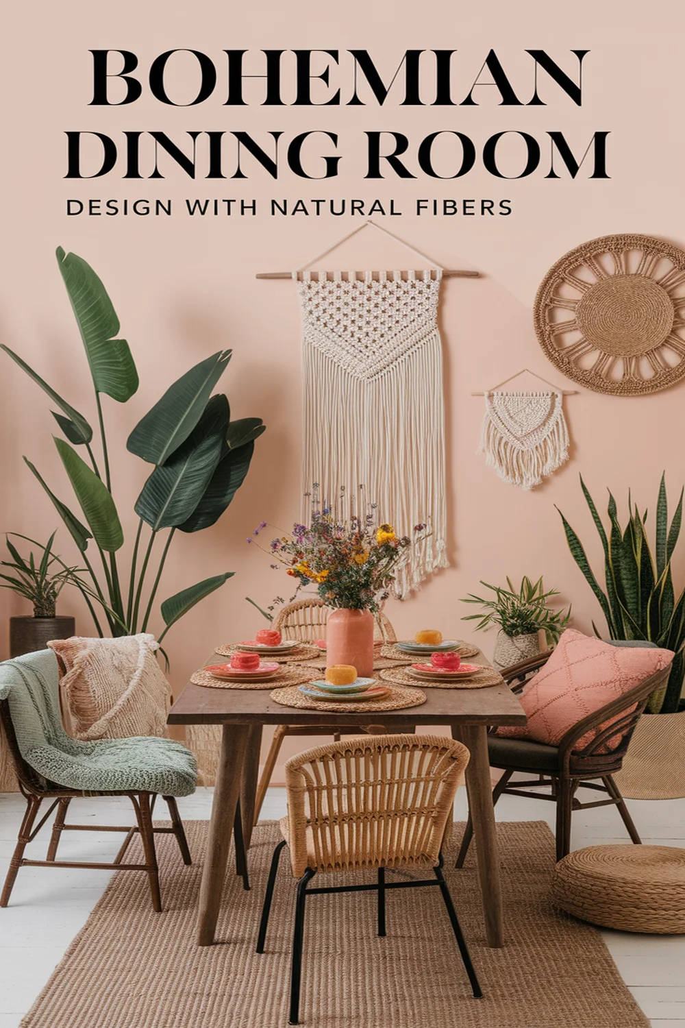 Image for: Create a Bohemian Dining Room With Natural Fibers