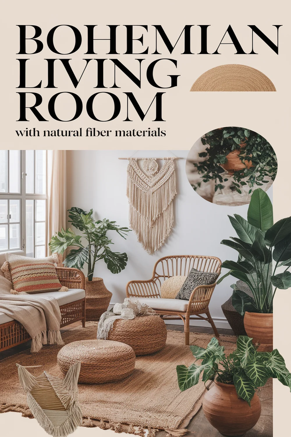 Image for: Create a Bohemian Living Room With Natural Fiber Materials