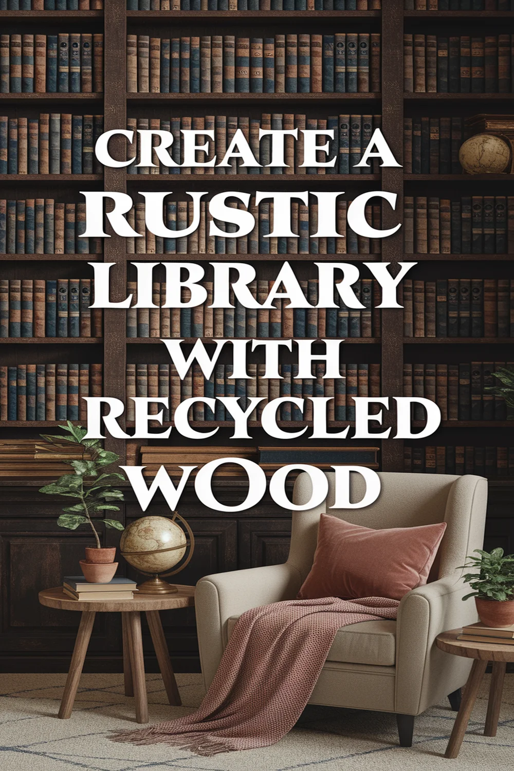 Image for: Create a Rustic Library With Recycled Wood Materials