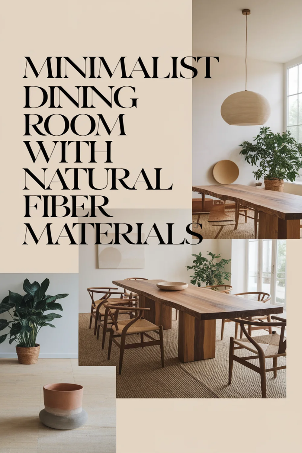 Image for: Creating a Minimalist Dining Room With Natural Fiber Materials