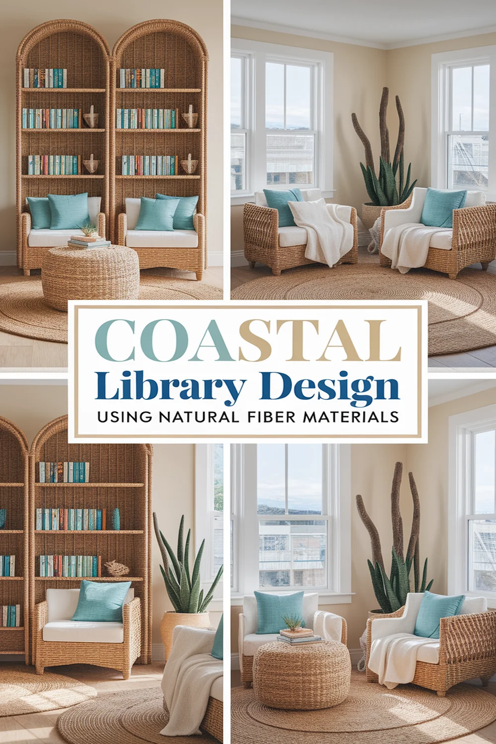 Image for: Designing a Coastal Library With Natural Fiber Materials