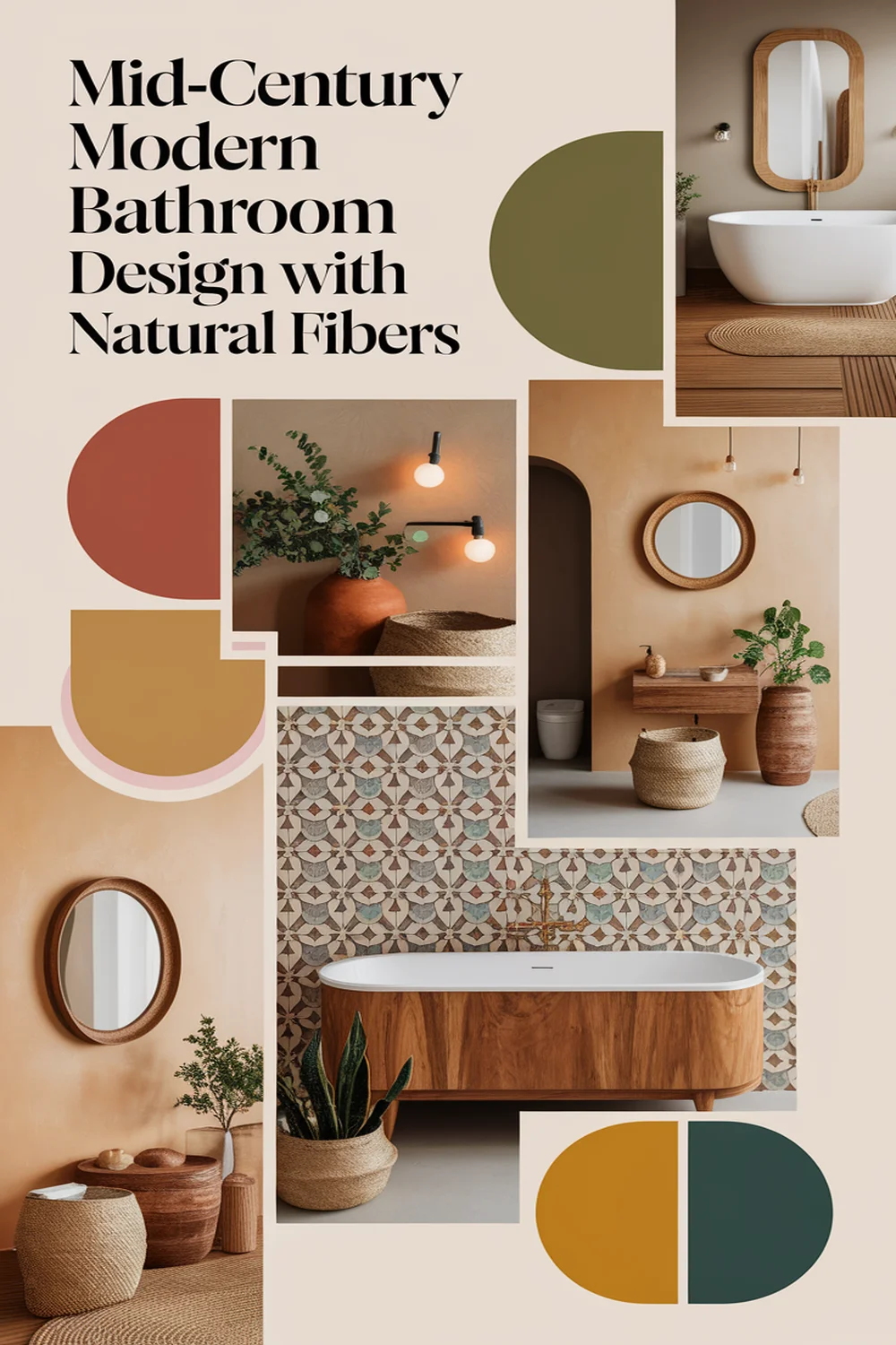 Image for: Designing a Mid-Century Modern Bathroom With Natural Fibers