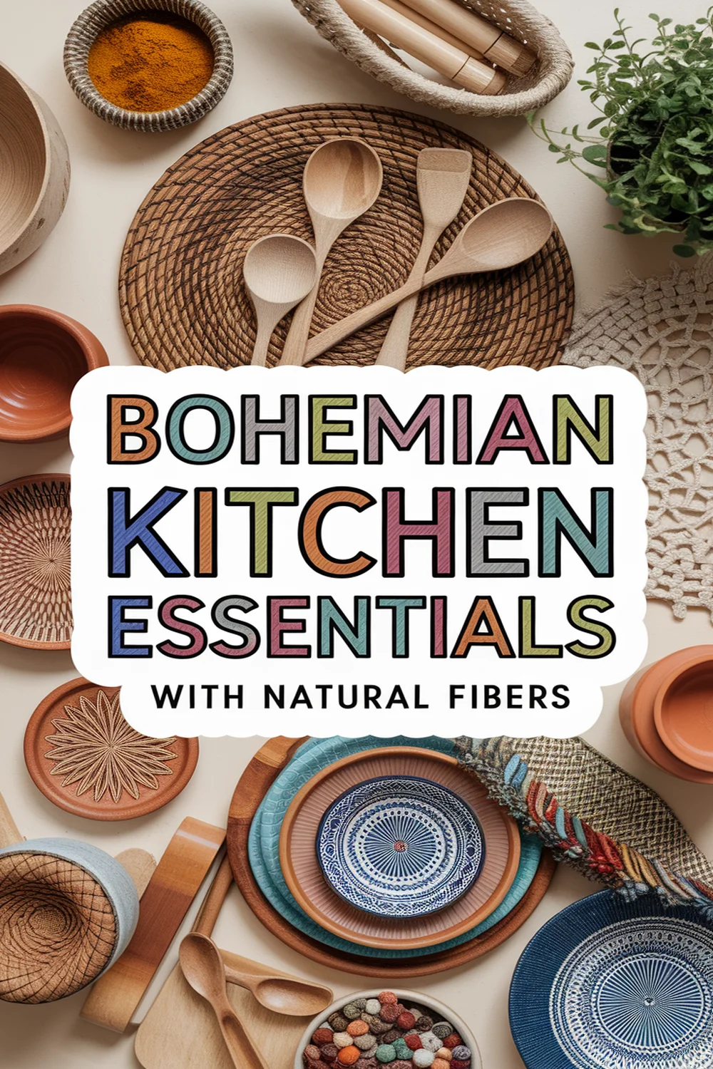 Image for: Essential Elements for a Bohemian Kitchen With Natural Fibers