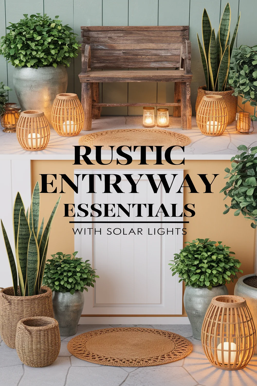 Image for: Essential Materials for a Rustic Entryway With Solar-Powered Lights