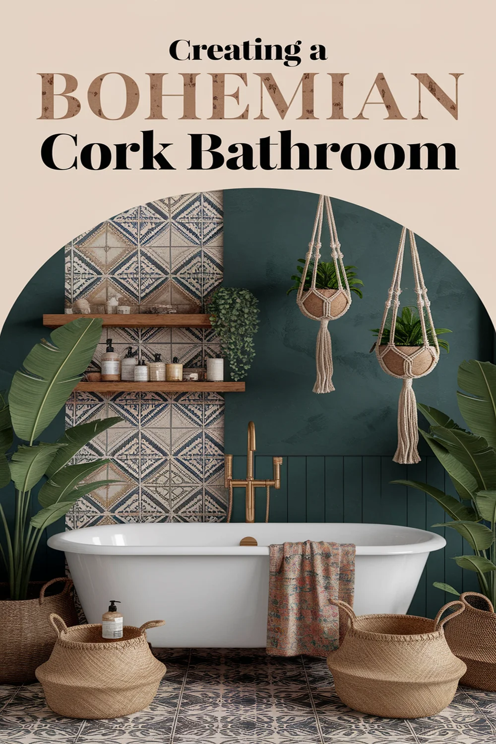 Image for: How to Create a Bohemian Bathroom With Cork Material