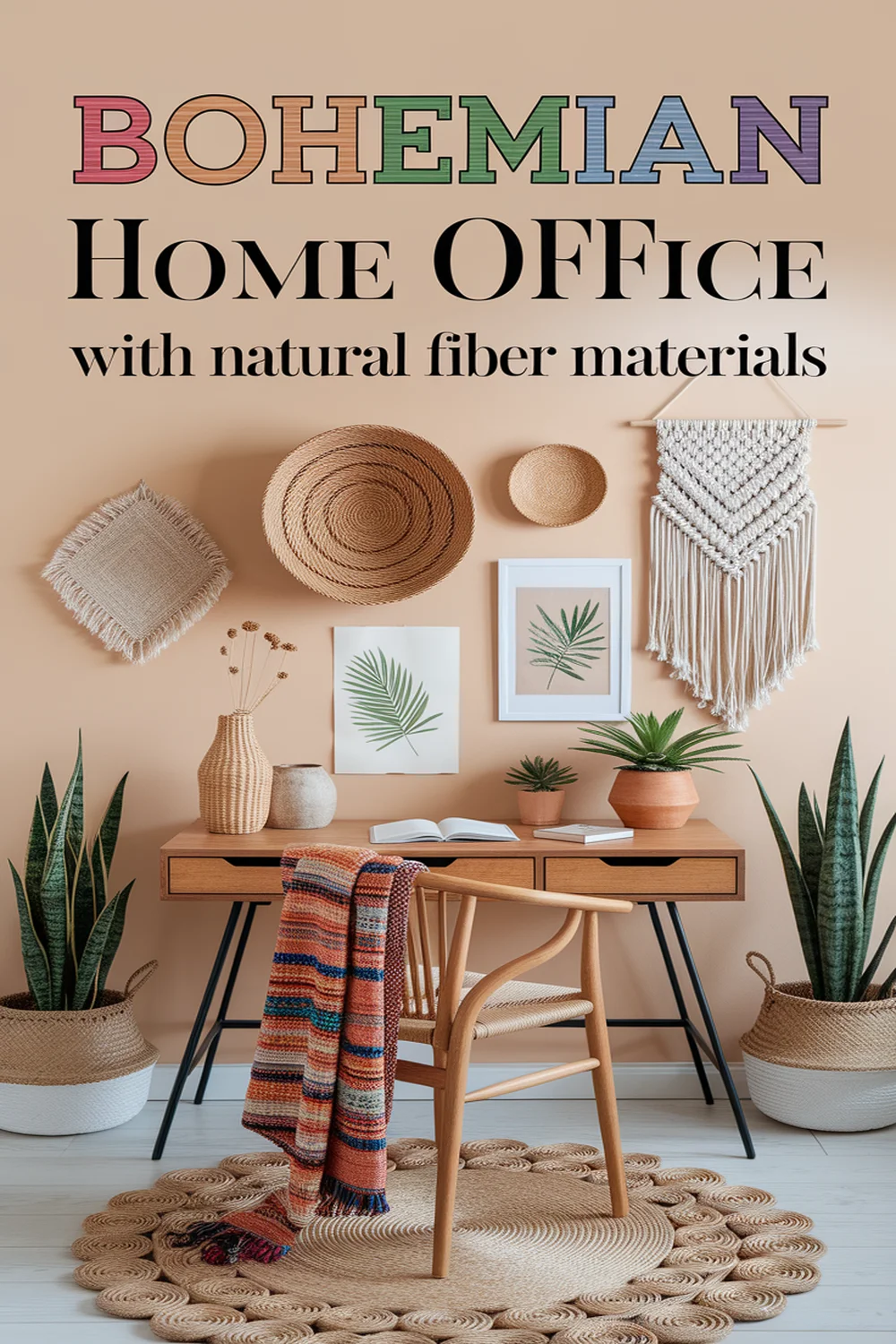 Image for: How to Create a Bohemian Home Office With Natural Fiber Materials