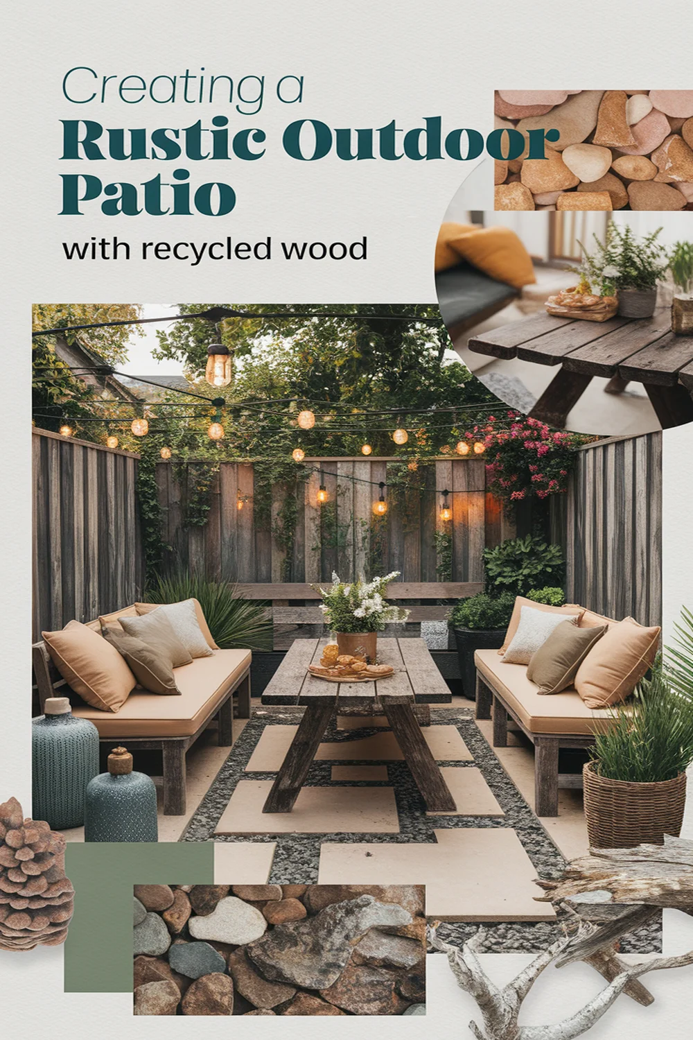 Image for: How to Create a Rustic Outdoor Patio With Recycled Wood Materials
