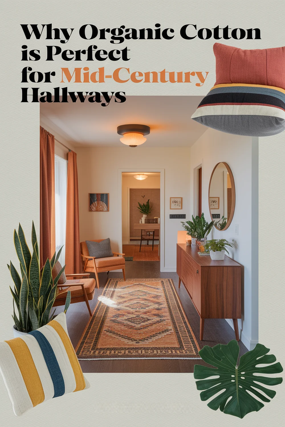 Image for: What Makes Organic Cotton Ideal for a Mid-Century Modern Hallway Material?